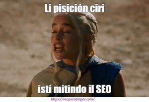 kalesii meme SEO sobre posición cero